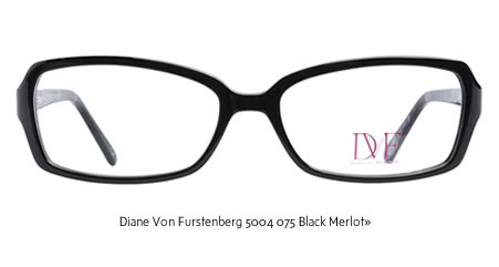 Diane Von Furstenberg 5004 075 Black Merlot