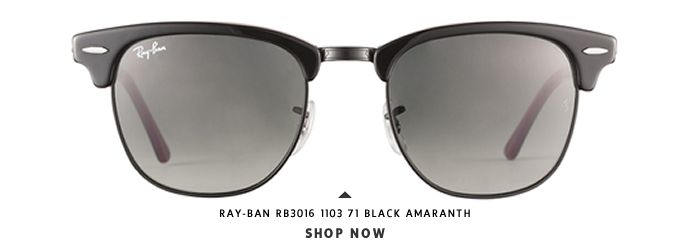 Ray-Ban RB3016 1103 71 Black Amaranth