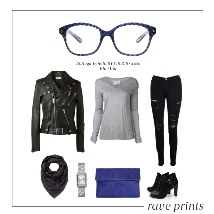Bottega Veneta BV148 RI8 Cross Blue Ink