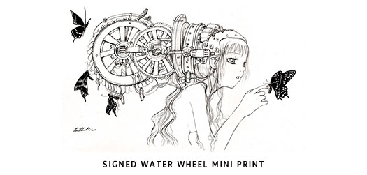 1Signed Water Wheel