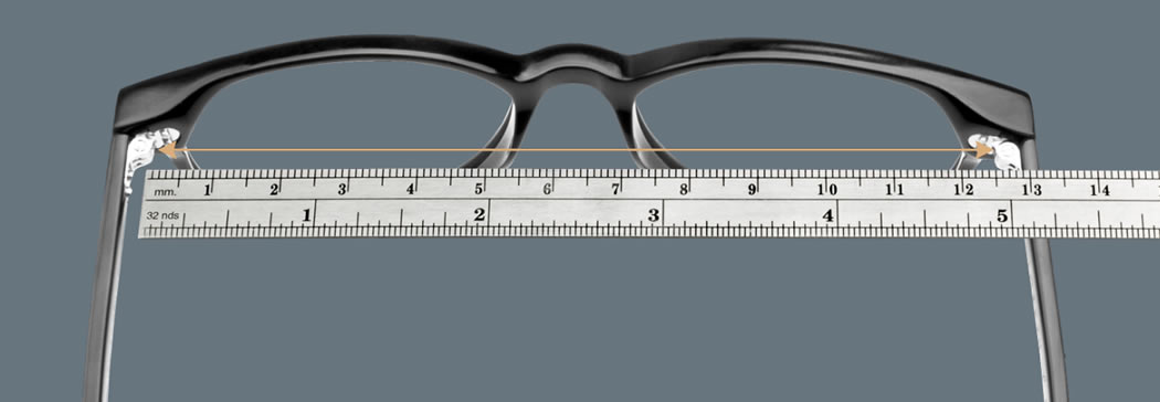 Measure horizontally the inside frame width
