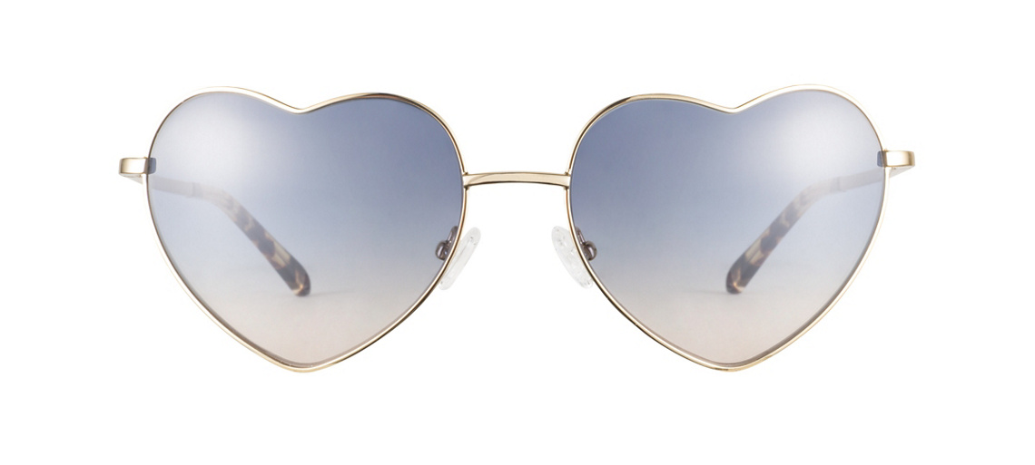 Love Gold Blue Sunglasses