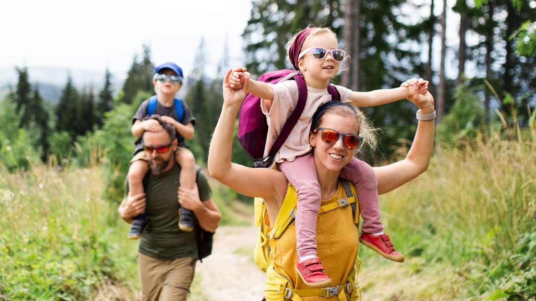 hiking and UV sunglasses from photokeratitis