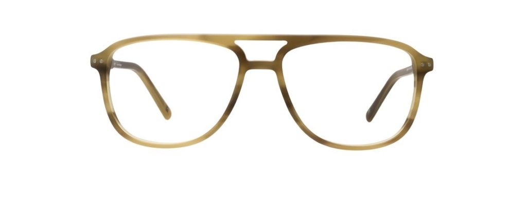 Olive-green aviator glasses frames