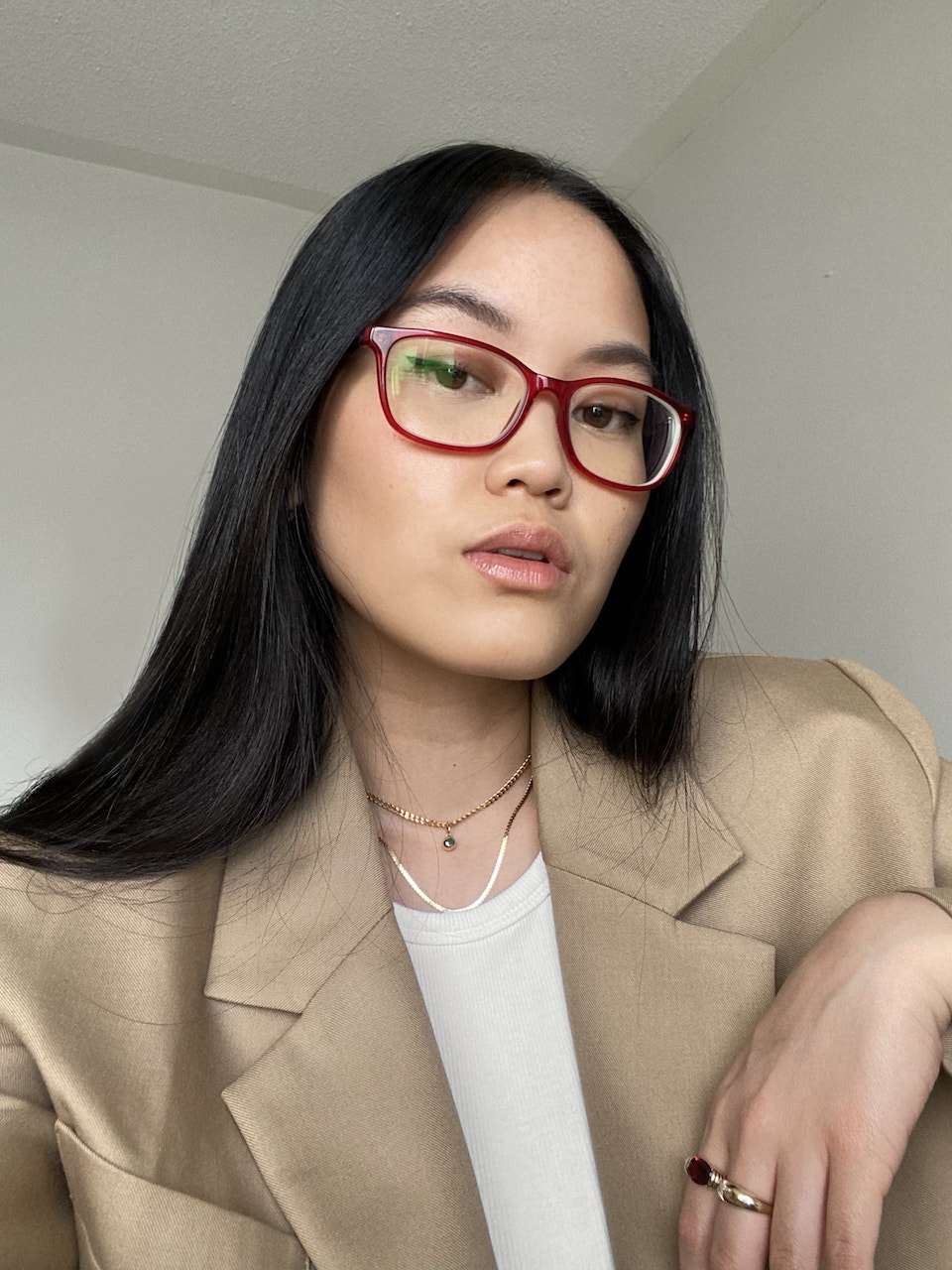 woman wears asian fit eyeglasses