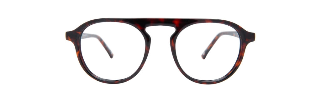 pair of aviator tortoiseshell glasses frames