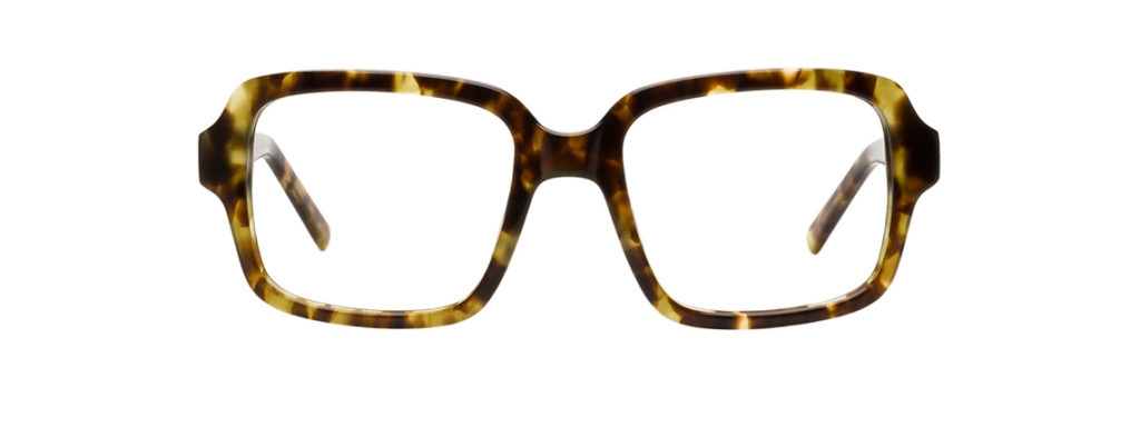 square oversized tortoiseshell glasses frames