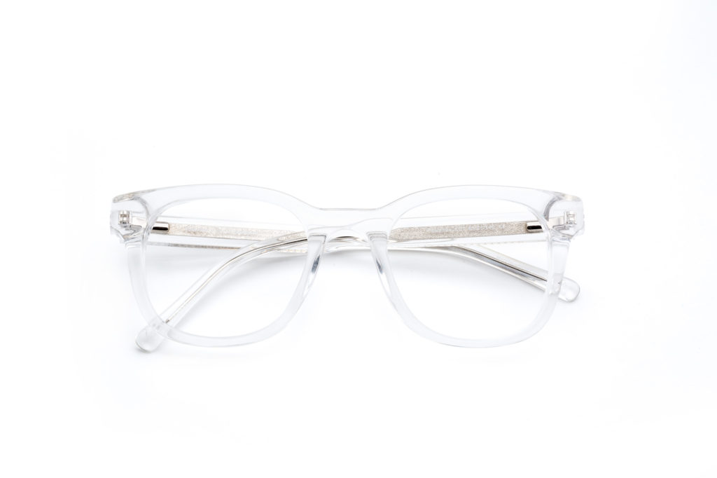 clear frame glasses