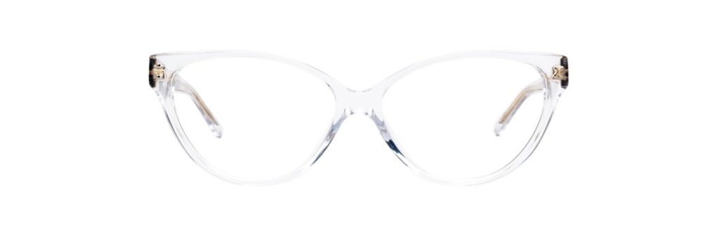 clear frame cat-eye glasses