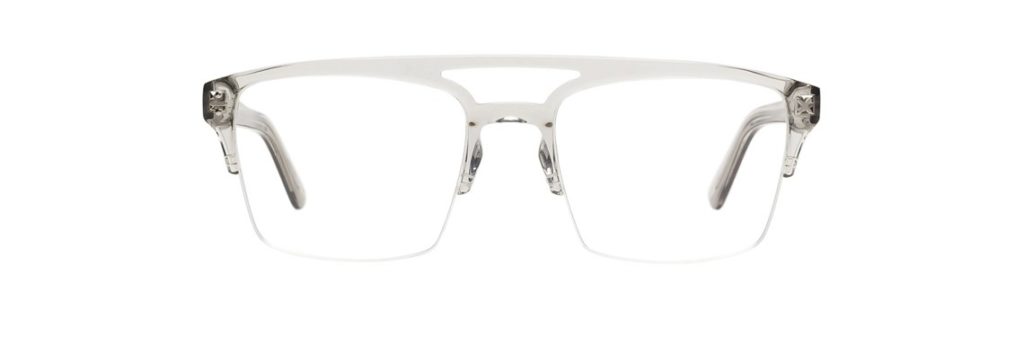 aviator clear frame glasses