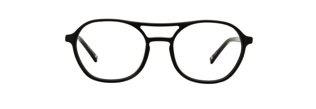 Aviator black glasses frames