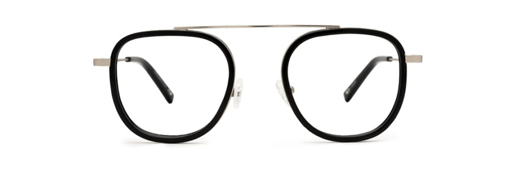 Aviator black glasses frames